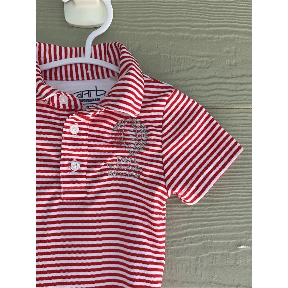 Garb Red/White Striped Outfit WORLD GOLF CHAMPIONSHIPS DELL MATCH PLAY Baby 0-3M